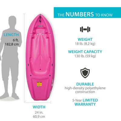 Lifetime Wave 6 ft. Youth Kayak with Paddle - Yellow