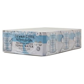 Fever-Tree Refreshingly Light Premium Tonic Water 150 ml cans, 24 pk.