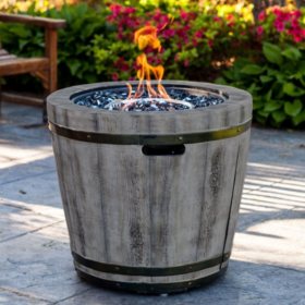 Wine Barrel Fire Pit Assorted Colors Sam S Club