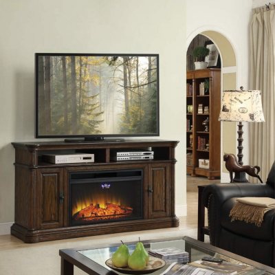 Sams tv deals stand with fireplace