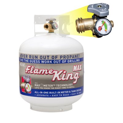 Flame King 20 Lb Propane Cylinder With Overfill Protection Device Valve And Built In Gauge Ships Empty Sam S Club