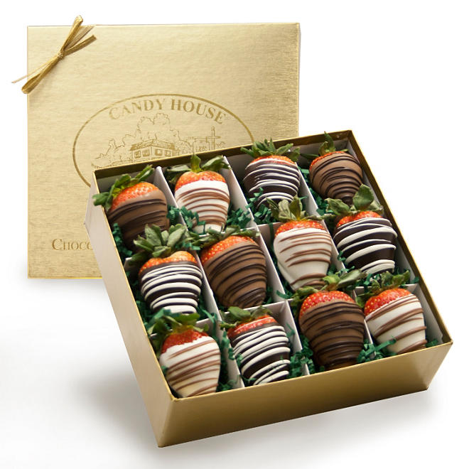 Candy House 2 Dozen Chocolate Dipped Strawberries
