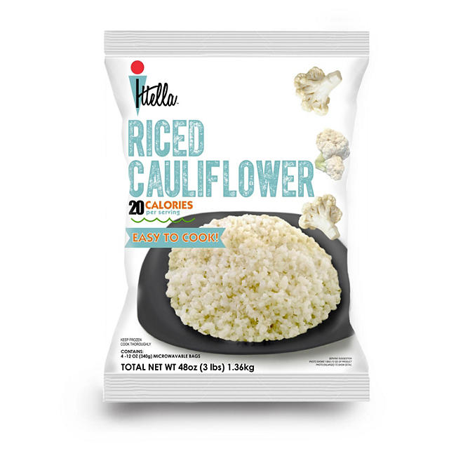 Itella Riced Cauliflower (12 oz. bags, 4 ct.)