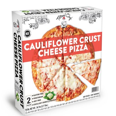 Tattooed Chef Cauliflower Crust Cheese Pizza, Frozen (2 pk.) - Sam's Club