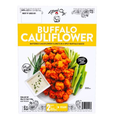 Tattooed Chef Buffalo Cauliflower Bites Frozen 40 Oz Sam S Club