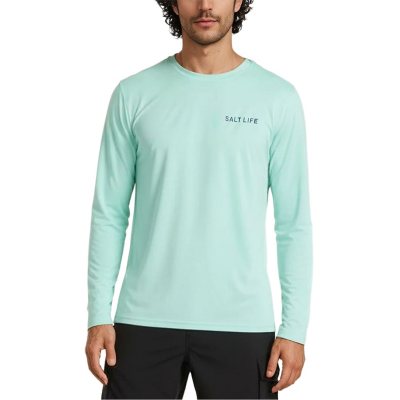 Salt Life Men's Uv Tee Light Blue XL:- Light Blue, XL