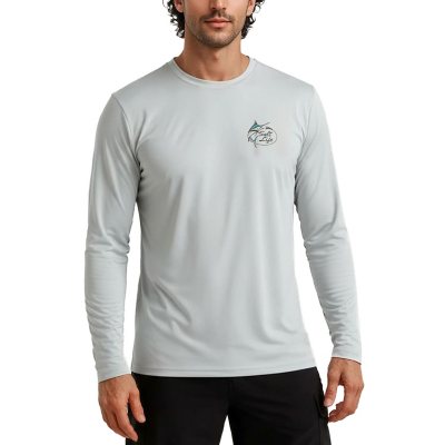 Salt Life Men's Uv Tee Grey L:- Grey, L