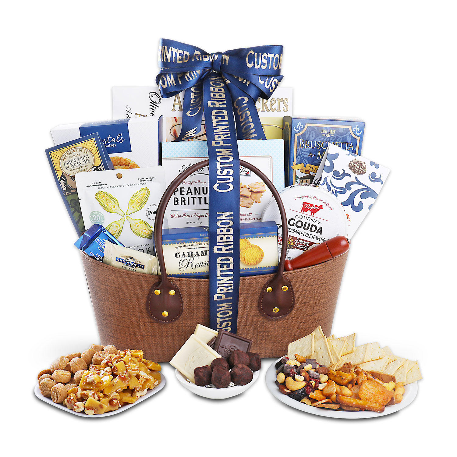 Alder Creek Gift Baskets Corporate Gift Basket - Custom Print (Min. order 24)