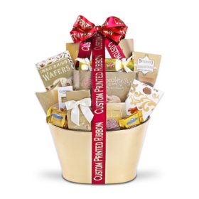 Alder Creek Gift Baskets Chocolate Decadence Custom Print Gift Basket