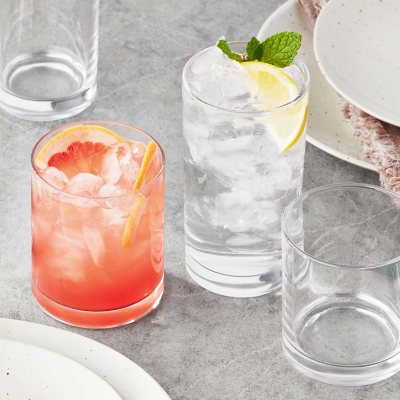 Member's Mark 16-Piece Crystal Drinkware Set (Assorted Colors) - Sam's Club