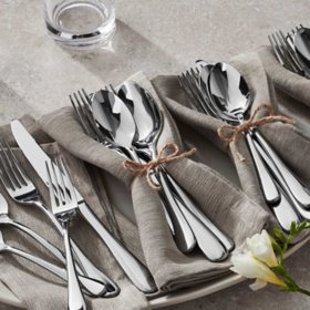 Henckels Silvano 45-Piece 18/10 Stainless Steel Flatware Set