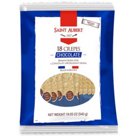 Saint Aubert Crepes, Chocolate Hazelnut, Frozen (18 ct.)