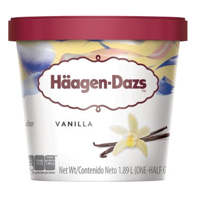 Haagen-Dazs Vanilla Ice Cream (half gallon) - Sam's Club