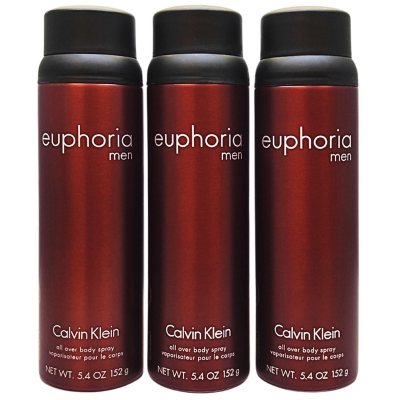 Calvin Klein Euphoria for Men Body Spray 5.4 oz 3 pk Sam s Club