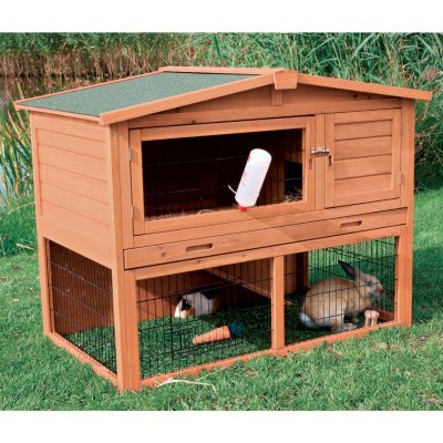 Trixie rabbit hutch 2025 with peaked roof