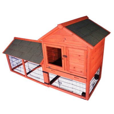 Trixie Rabbit Hutch With Outdoor Run And Wheels 7825 X 3175 X