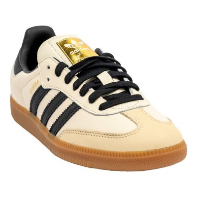 ADIDAS WOMENS SAMBA OG SNEAKERS - Cream M9/W10:- M9/W10, Cream/Black