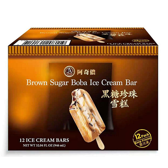 A Chino Brown Sugar Boba Ice Cream Bars 12 ct.