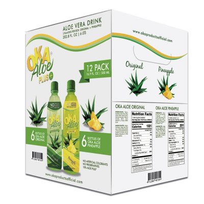 OKA Aloe Original-Pineapple ( oz. bottles, 12 pk.) - Sam's Club