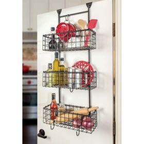 Grid Over The Door 3 Basket Organizer Sam S Club