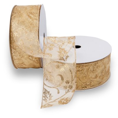 Celebrate It 2.5 Satin Floral Ribbon - Each