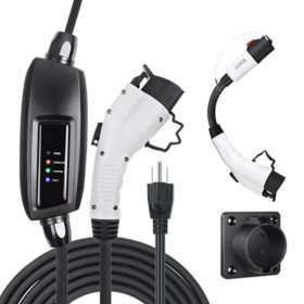 Lectron Level 1 NEMA 5-15 Charger w/ Tesla to J1772 Adapter & Mount Bundle