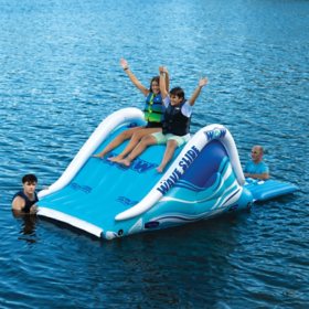 WOW Wave 2-Person Inflatable Pool & Lake Slide