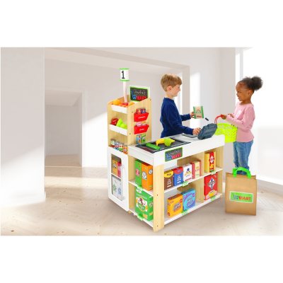 pretend play supermarket checkout