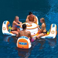 WOW Sports Inflatable Floating Island Table 1 to 4 Person