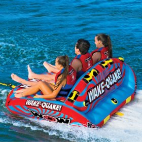 WOW Sports Wake Quake Towable Tube for Boating 1 to 3 Person