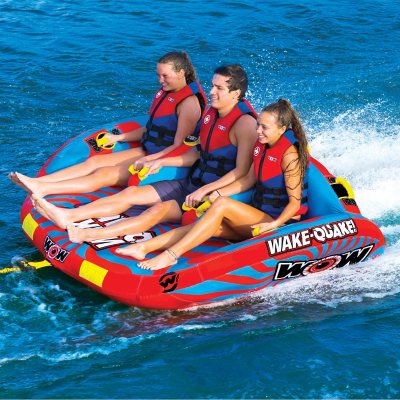 WOW Sports Wake Quake Towable Tube for Boating 1 to 3 Person