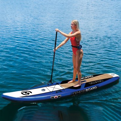 WOW 11′ Genisis Inflatabe SUP Package with Pump, Paddle, Leash and Backpack