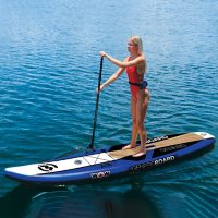 WOW 11' Genisis Inflatabe SUP Package with Pump, Paddle, Leash and Backpack