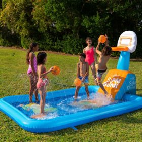 WOW Sports Inflatable Garden Hoops Splash Pad with Sprinkler