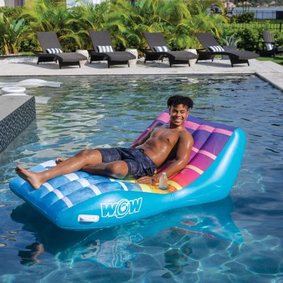 WOW Sports Sunset Chaise Lounge Inflatable Pool and Beach Chair - Sam's Club