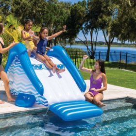 WOW Sports Cascade Inflatable Pool Slide with Sprinkler (Assorted Colors)