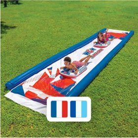 WOW Sports 26' x 6' Heavy-Duty Super Slide with Sprinklers, Includes 2 Sleds, Assorted Colors