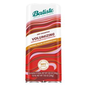 Batiste Instant Hair Refresh Dry Shampoo, Volumizing, 3.81 oz., 2 pk.