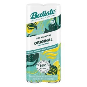 Batiste Instant Hair Refresh Dry Shampoo, Original Classic Clean, 3.81 oz., 2 pk.