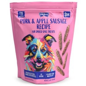 Irish Rover Pork and Apple Sausage Air Dried Dog Treats, 48 oz.