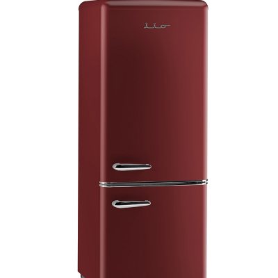 iio Retro Refrigerator Full Size with Bottom Freezer - 24 Inch Wide 11 Cu  Ft Vintage Fridge with Freezer - Retro Fridge - Perfect for the Kitchen