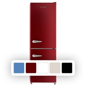 iio 11 Cu. Ft. Retro Refrigerator w/ Bottom Freezer, Choose Color