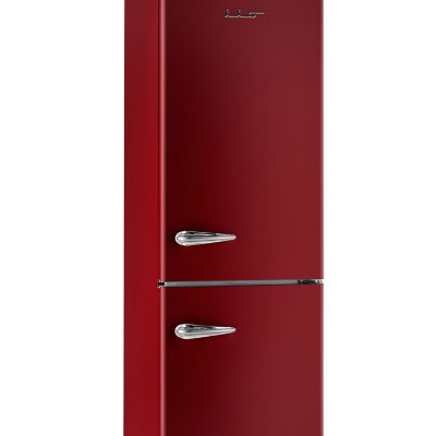 Red retro deals refrigerator full size