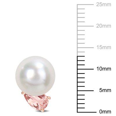 Drop Shaped South Sea Cultured Freshwater Pearl and Pear Cut