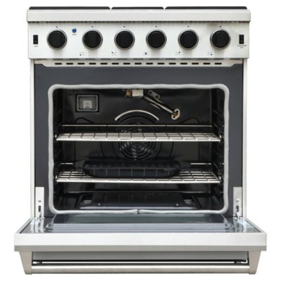 Thor Kitchen 30-in 4 Burners 4.2-cu ft Freestanding Natural Gas Range  (Stainless Steel) in the Single Oven Gas Ranges department at