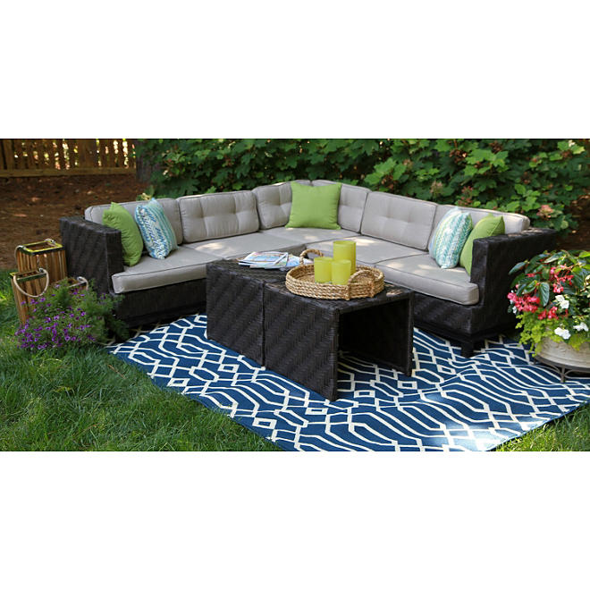 Canyon Outdoor Sectional with Premium Sunbrella Fabric
