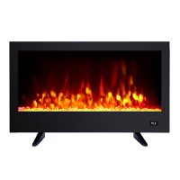 Hearth Pro 36" Wide View Linear Electric Fireplace, Black		