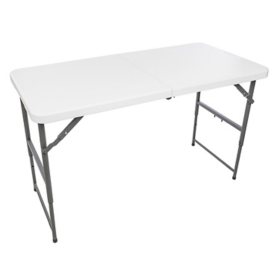 Maxchief 4' Fold-In-Half Adjustable Height Table		