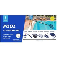 8-Piece Pool Cleaning Kit - Essential All-Season Tools	