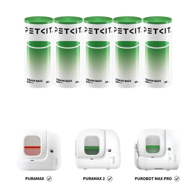PETKIT Trash Bag Refill Rings For Purobot Ultra Auto-Packing Self-Cleaning Cat Litter Box, Leak-Proof Replacement Waste Bags, Long-Lasting Trash Bags -4 Packs From And Take Advantage Of Our Limited-time Introductory Offer.